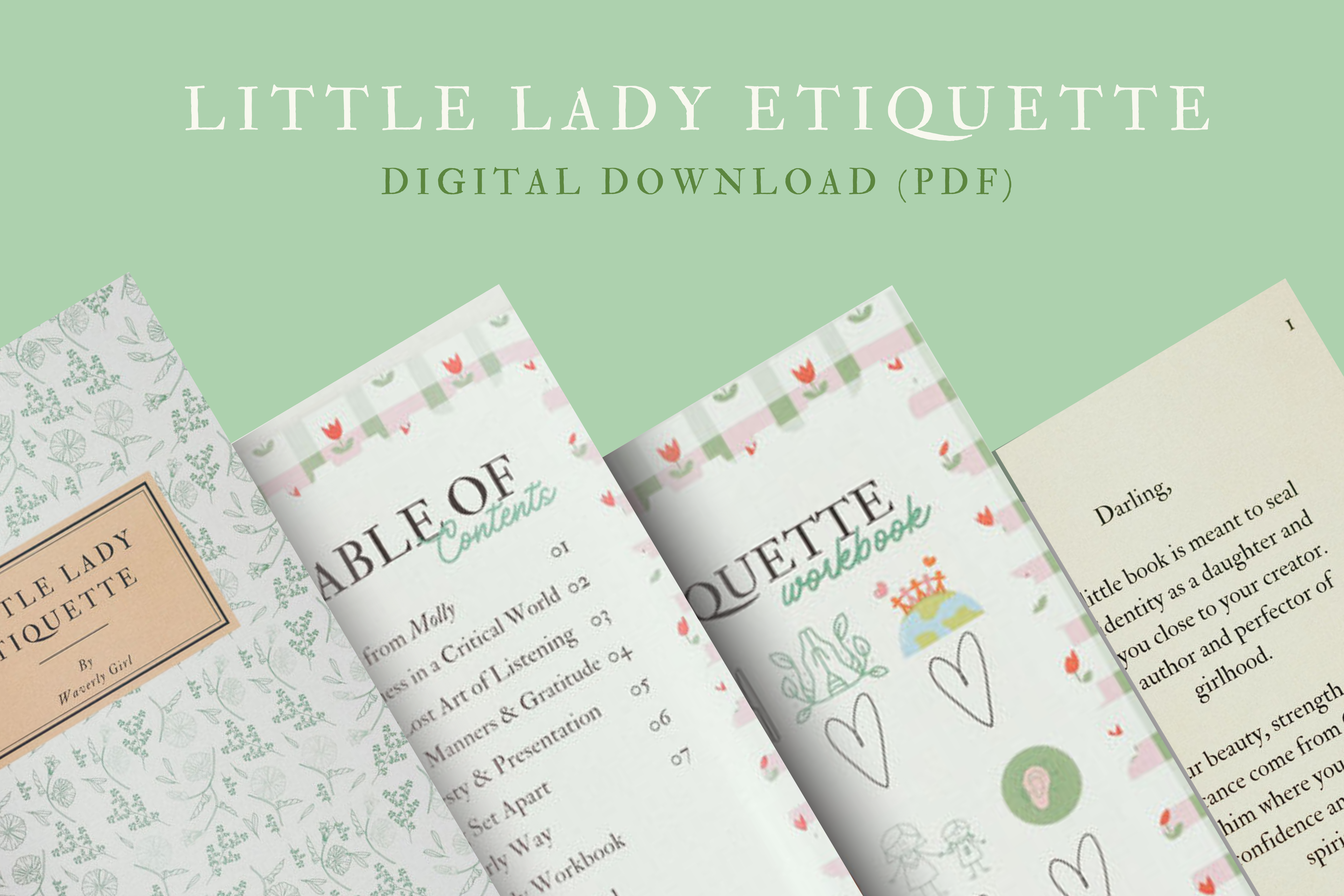 Little Lady Etiquette Booklet - Digital Download