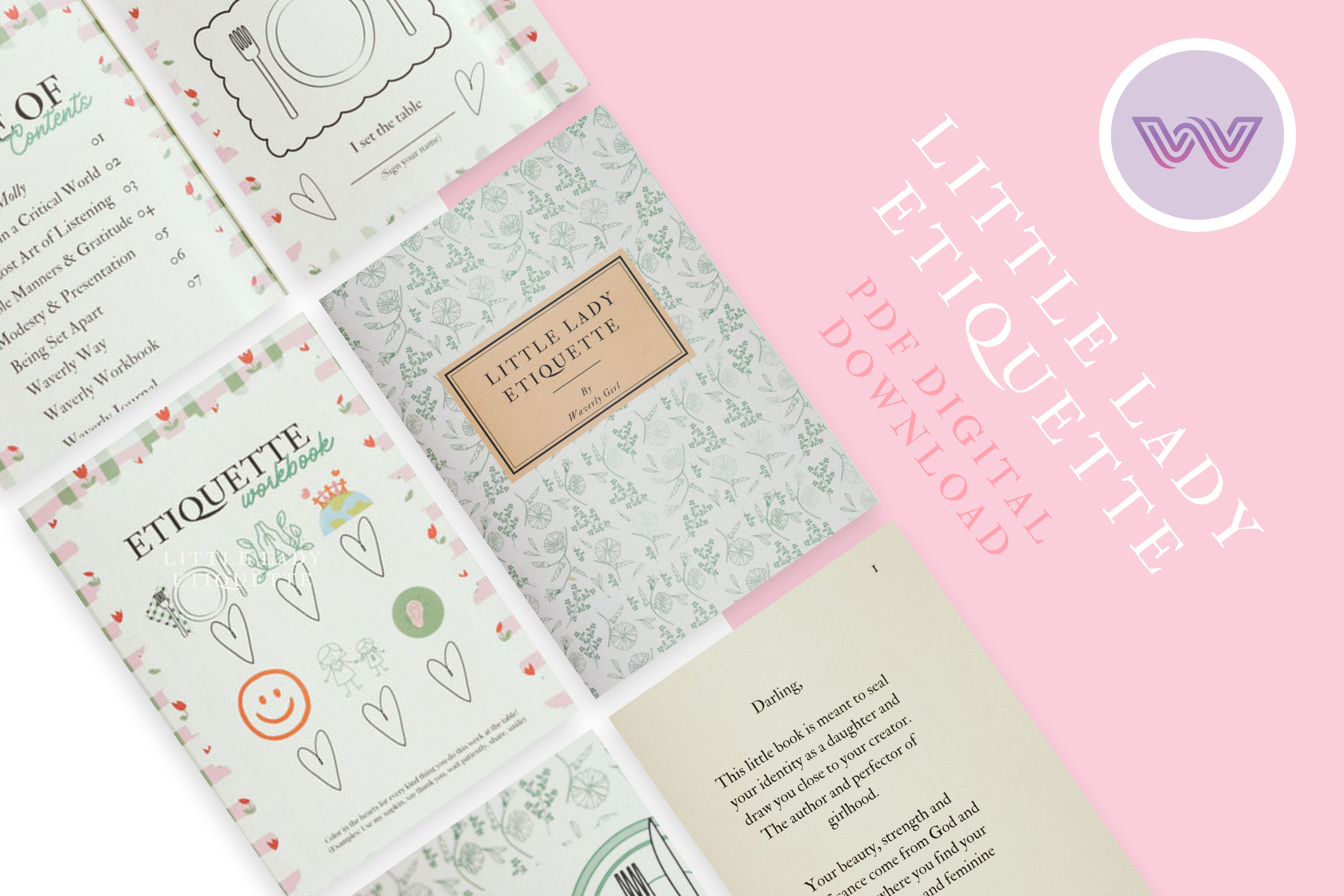 Little Lady Etiquette Booklet - Digital Download