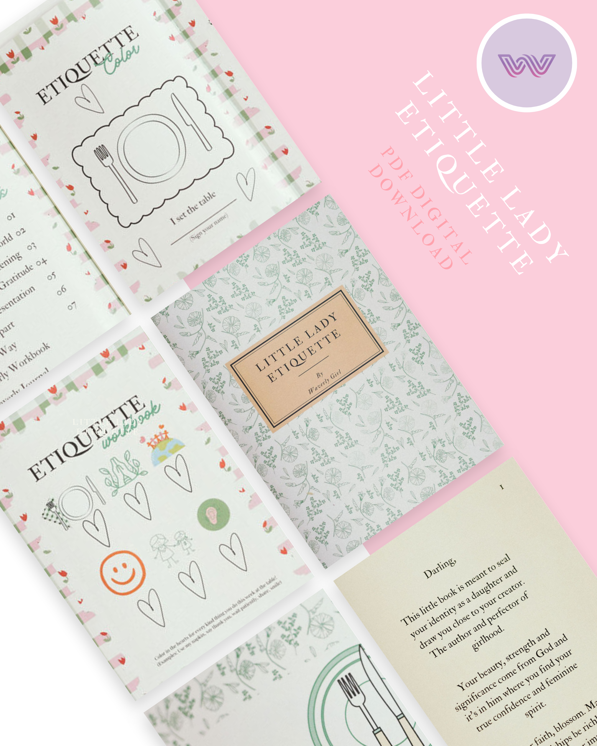 Little Lady Etiquette Booklet - Digital Download