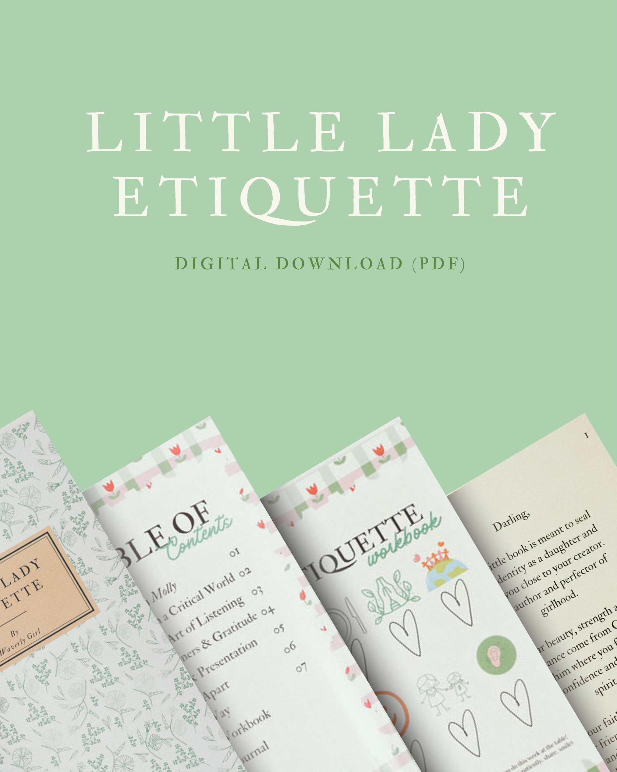 Little Lady Etiquette Booklet - Digital Download