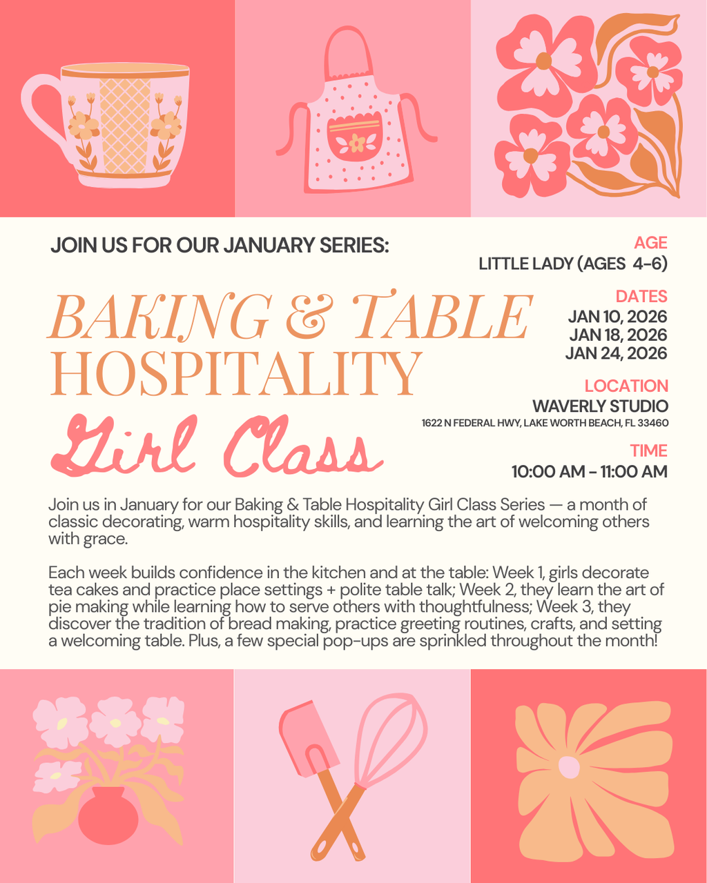 Little Lady: Baking & Table Hospitality (January Girl Class Series)