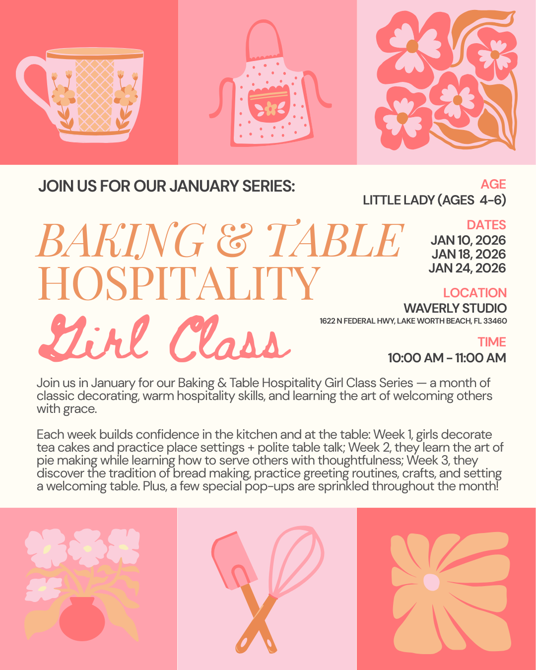 Little Lady: Baking & Table Hospitality (January Girl Class Series)