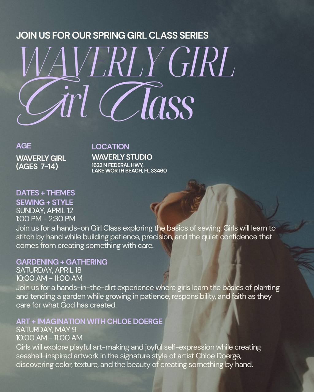 Spring Waverly Girl Classes (ages 7-14)