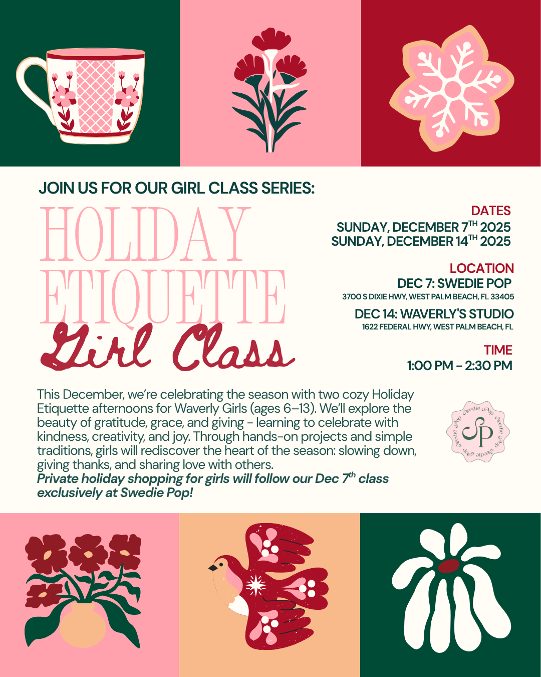 Girl Class: Holiday Etiquette Series (Palm Beach)