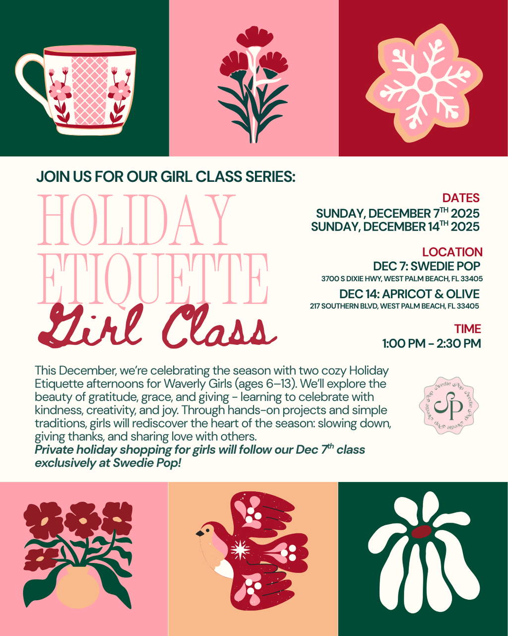 Girl Class: Holiday Etiquette Series (Palm Beach)