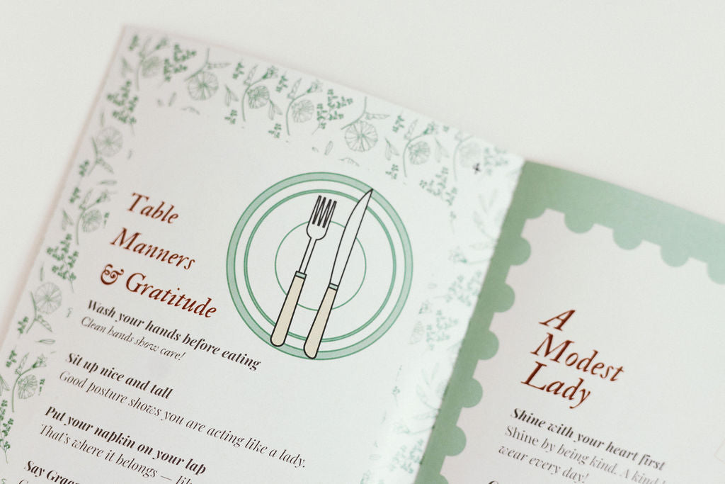 Little Lady Etiquette Booklet - Physical Booklet