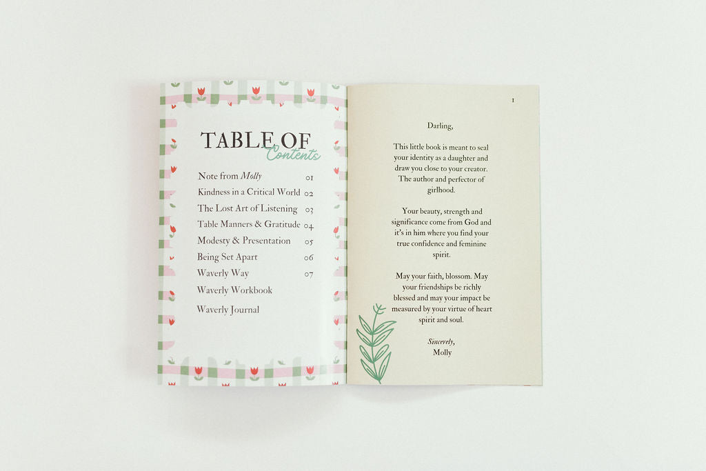 Little Lady Etiquette Booklet - Physical Booklet